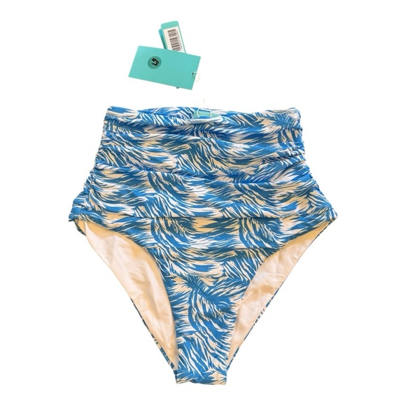 Melissa Odabash Lyon High-Waisted Bikini Bottoms in Splash NWT - Picture 3 of 6